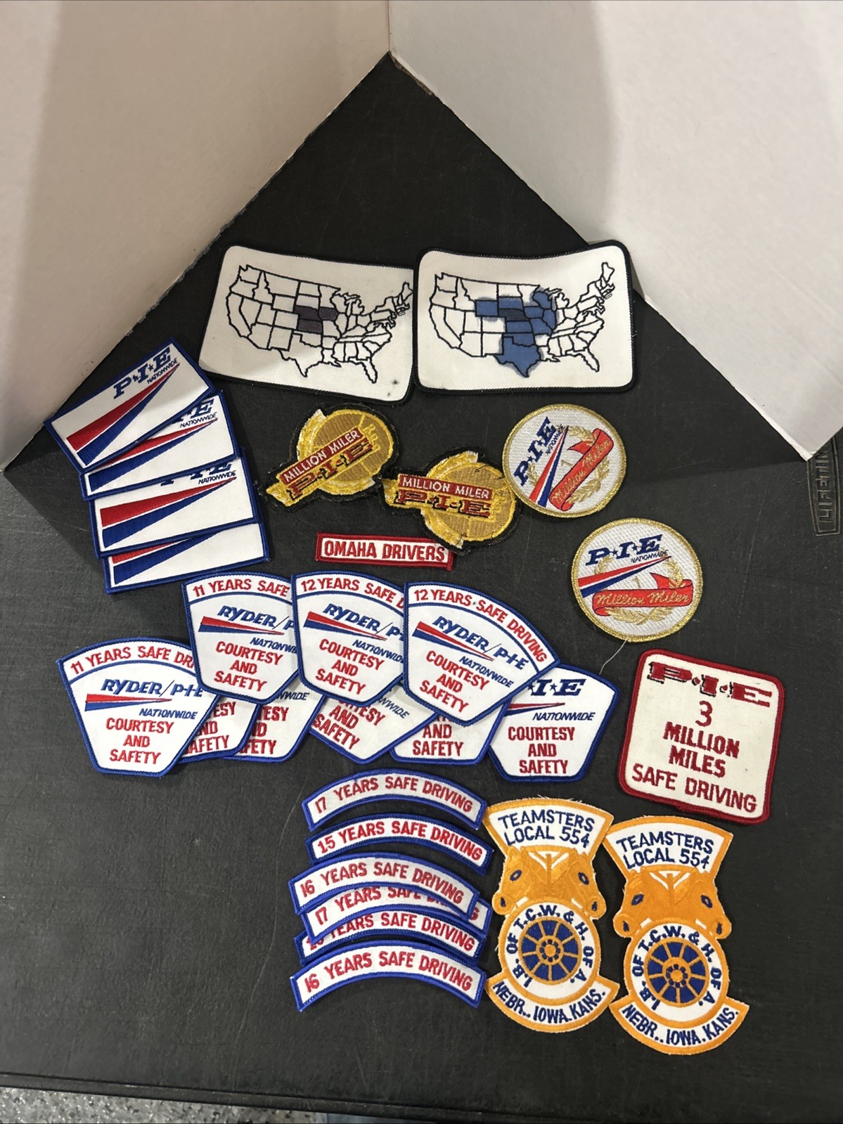 Lot Of 29 Vintage Ryder P.I.E. Nationwide Trucking Trucks Patches P I E.