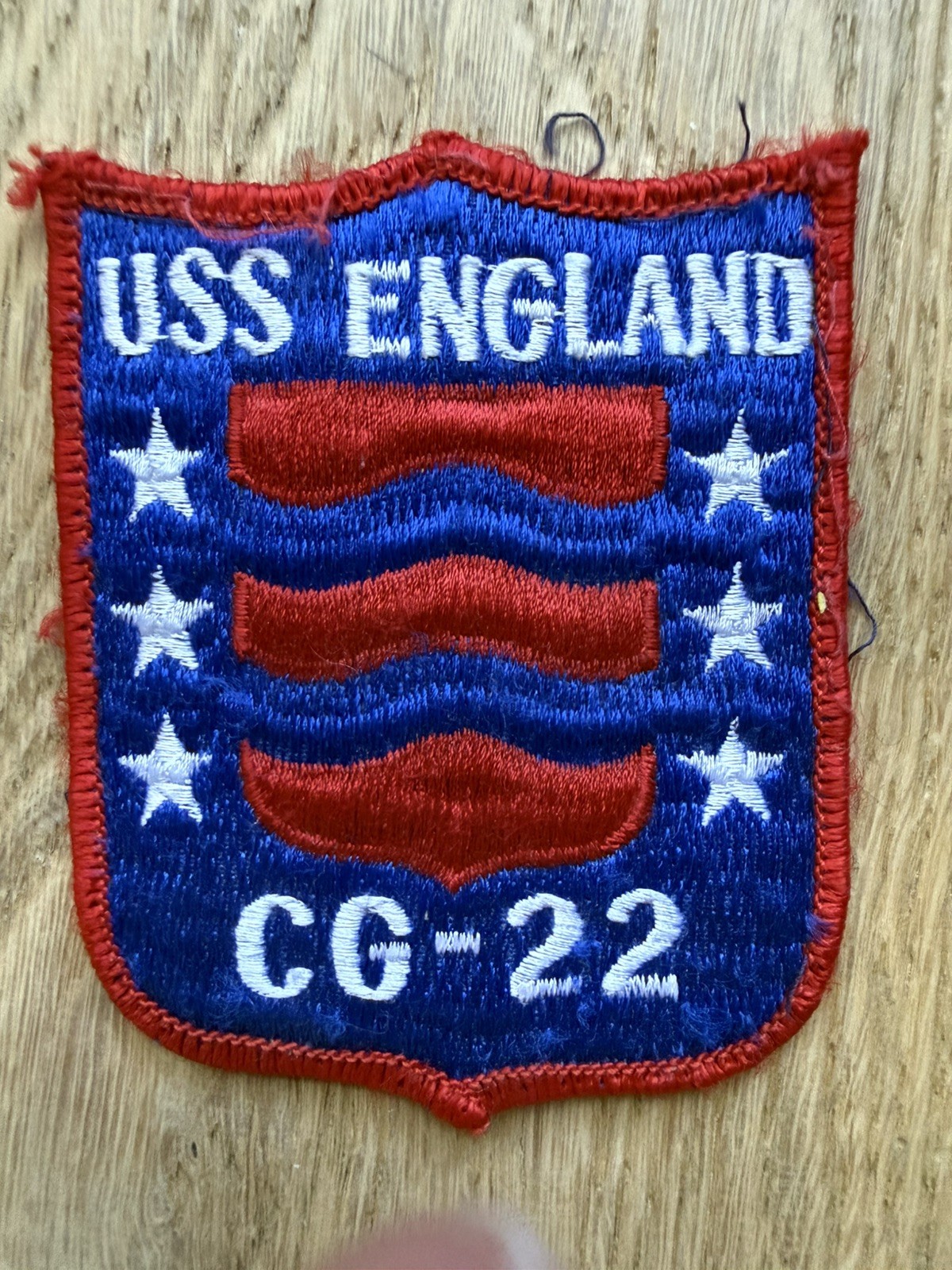 Vintage U.S. Navy USS England CG-22 Guided Missile Cruiser Patch