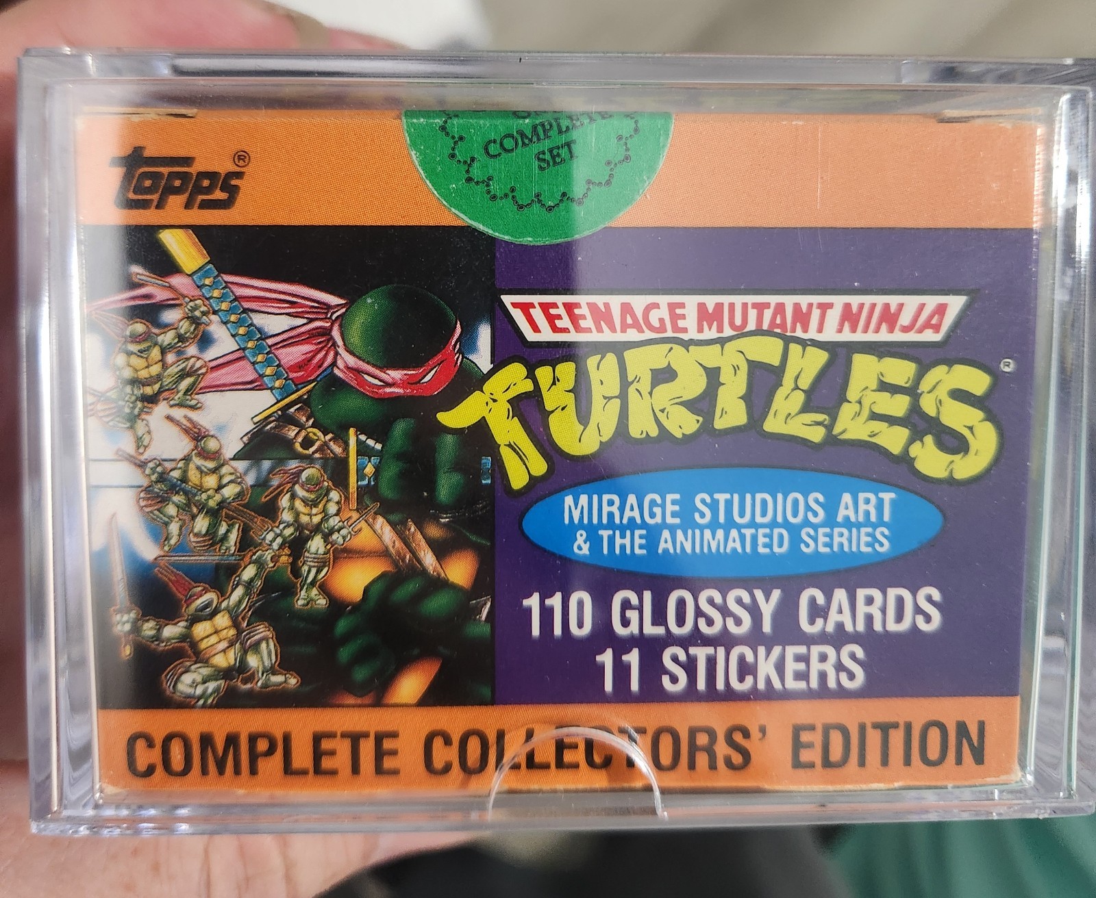 1989 Teenage Mutant Ninja Turtles Collector's Edition Sticker Sealed Box
