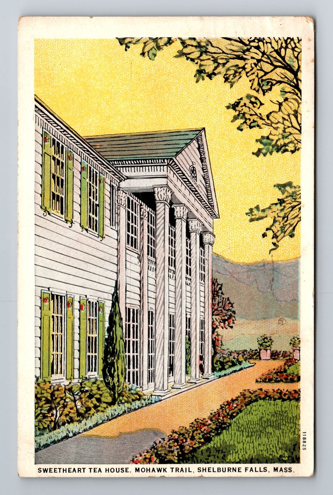 Shelburne Falls, MA-Massachusetts, Sweetheart Tea House c1933, Vintage Postcard