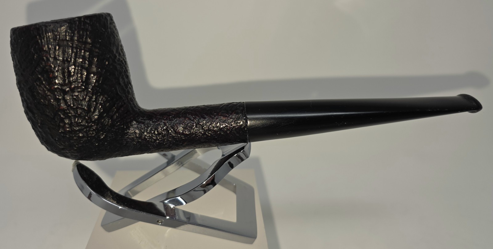 Estate Barlings Make 319 Ye Olde Wood Exexel Fossil TVF Billiard Briar Pipe 