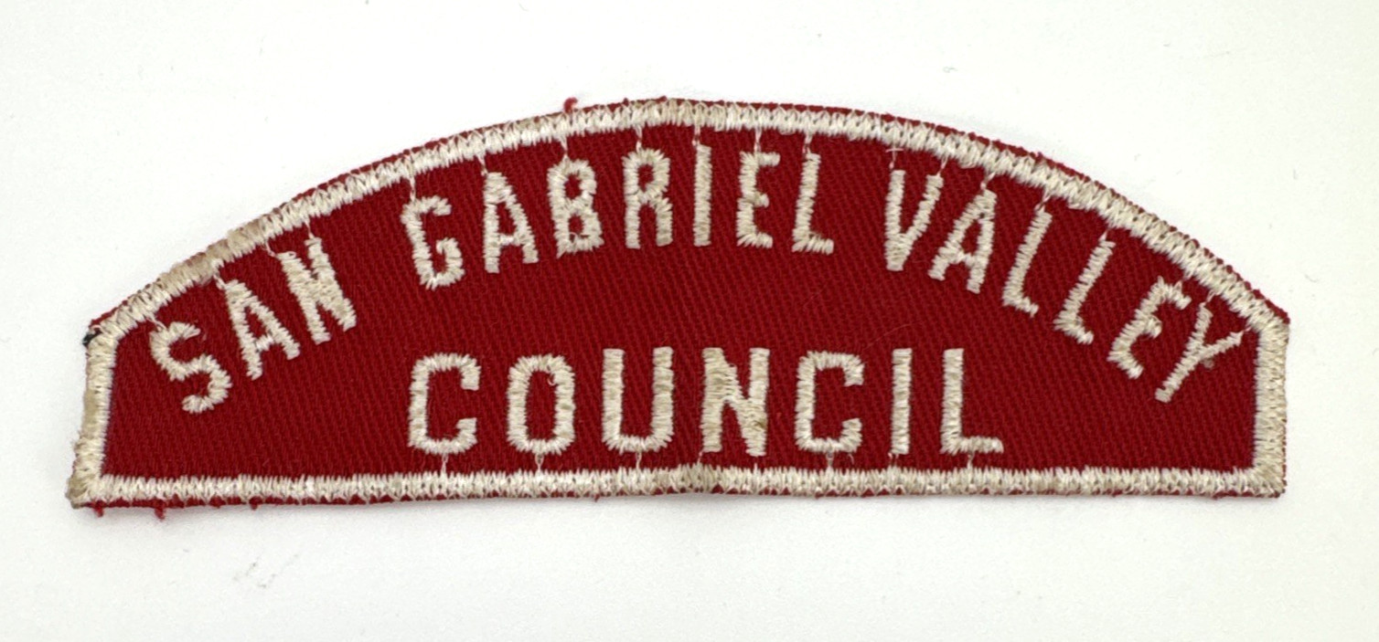 Boy Scouts of America San Gabriel Valley Council RWS Vintage Council Strip CSP