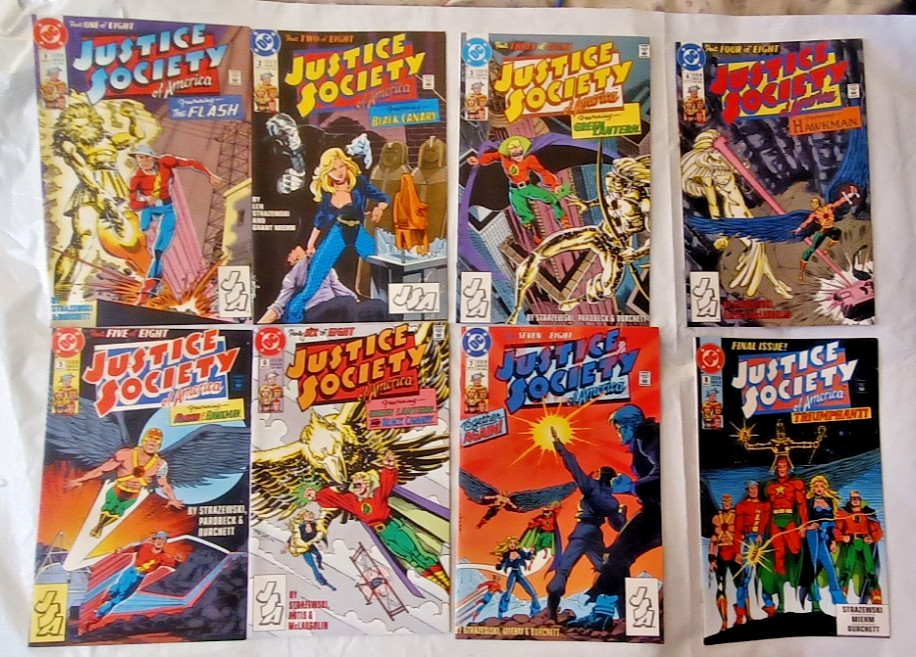 Justice Society of America #1-8 1991 DC Comics Complete Series VF