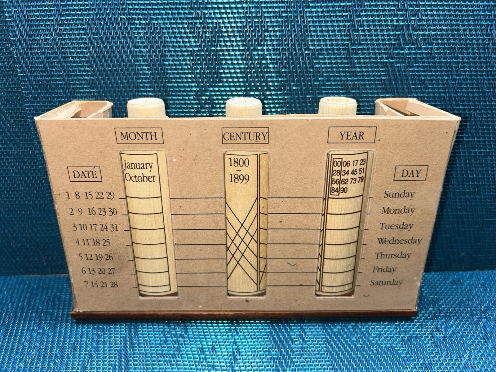 Pillars of Time Perpetual Calendar Bernard Vuarnesson Wood Gregorian 1600-2299