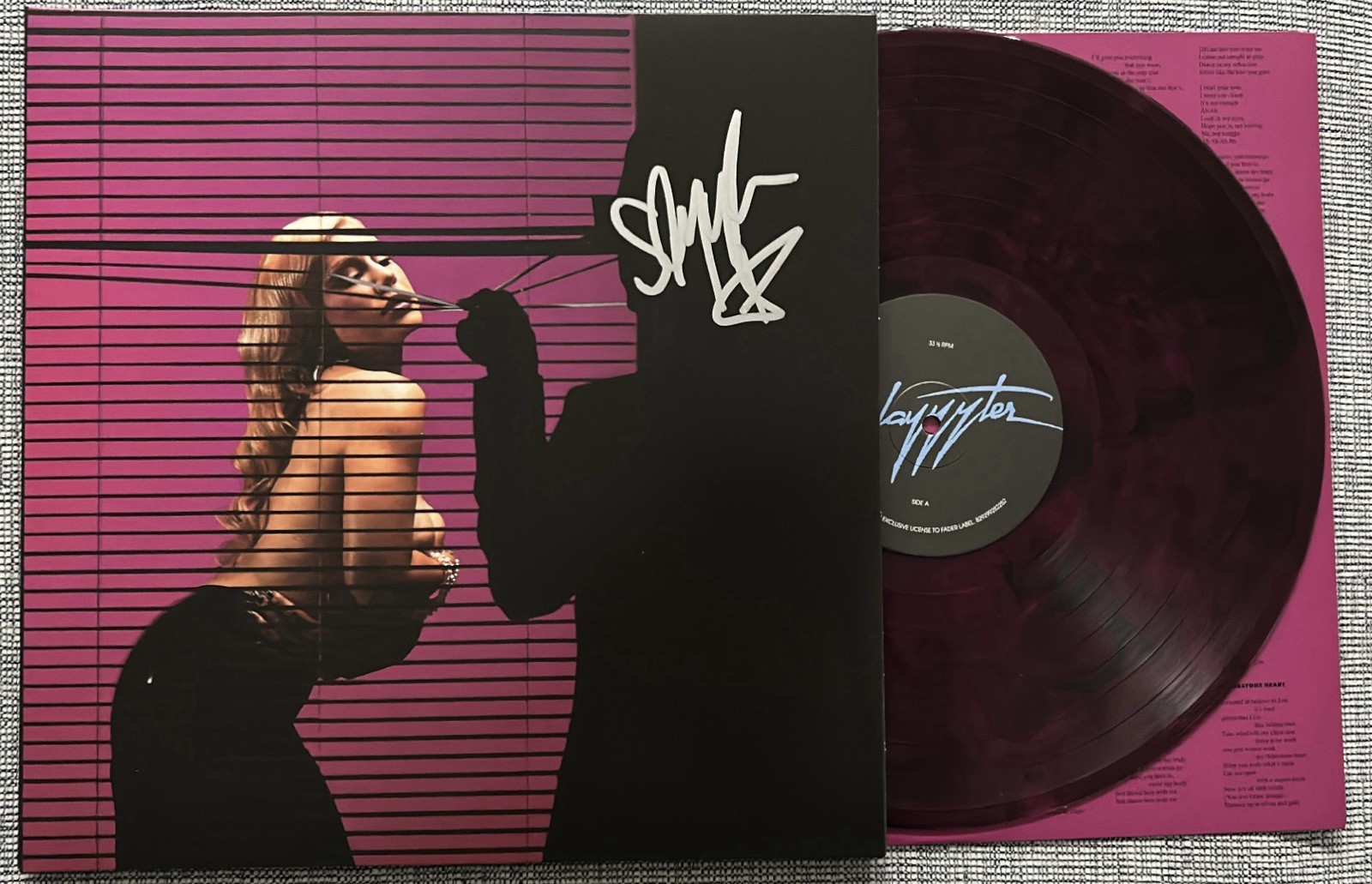 SLAYYYTER STARF*CKER SIGNED UO EXCLUSIVE PURPLE VINYL RECORD - BECKETT COA