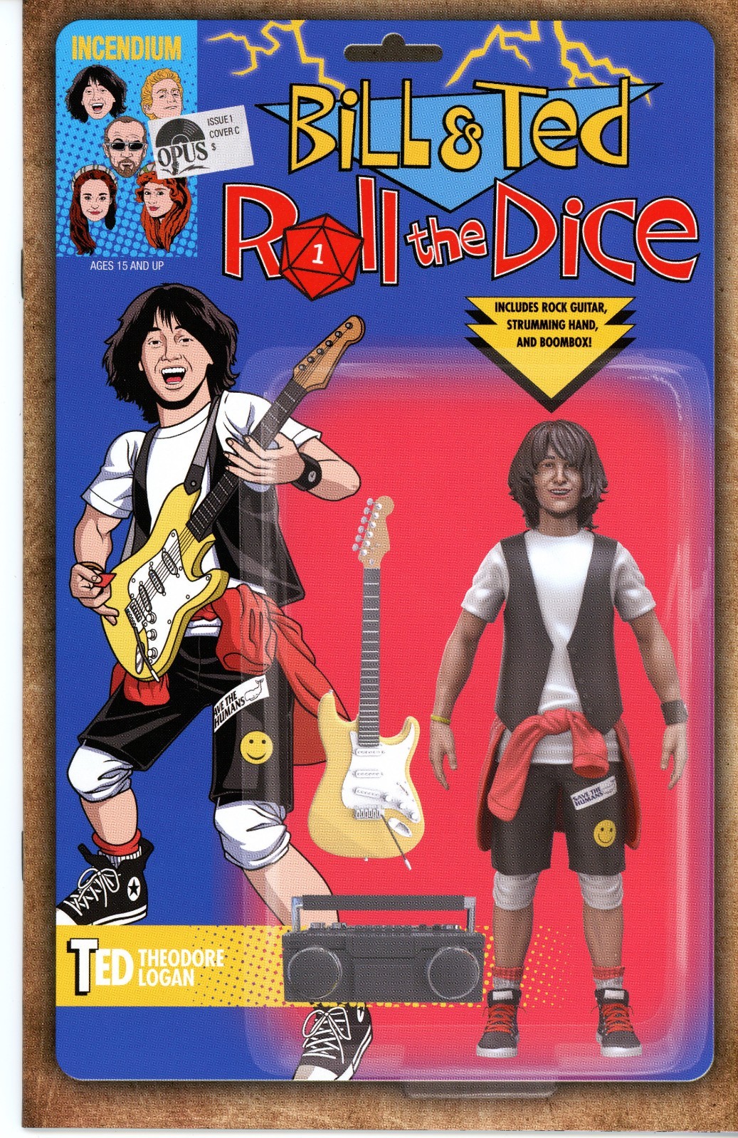 2022 June Opus Bill and Ted Roll The Dice #1 Action Figure Cover Near Mint