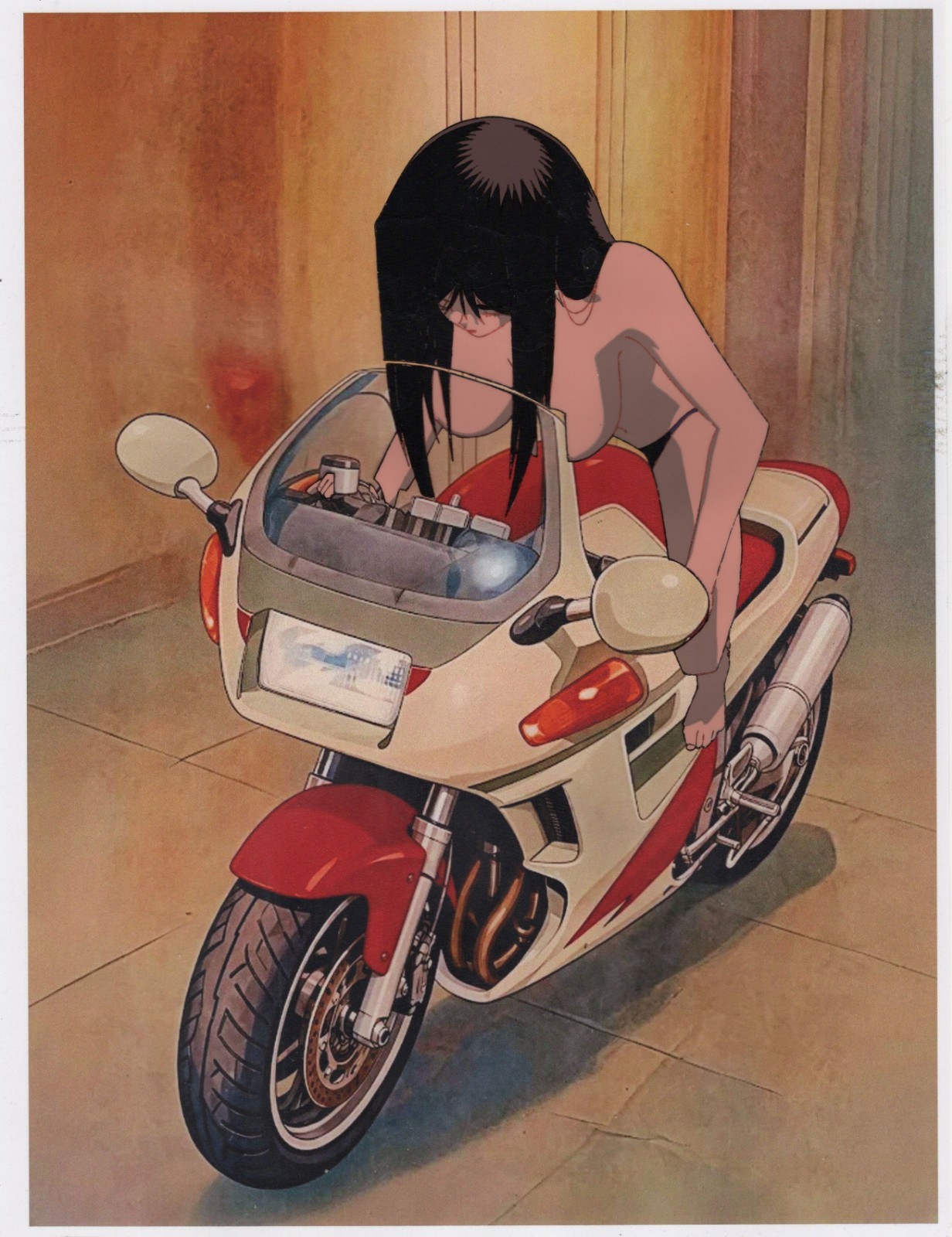 GOLDEN BOY CEL Anime- REIKO thottles up her BIMODA Giant 11\