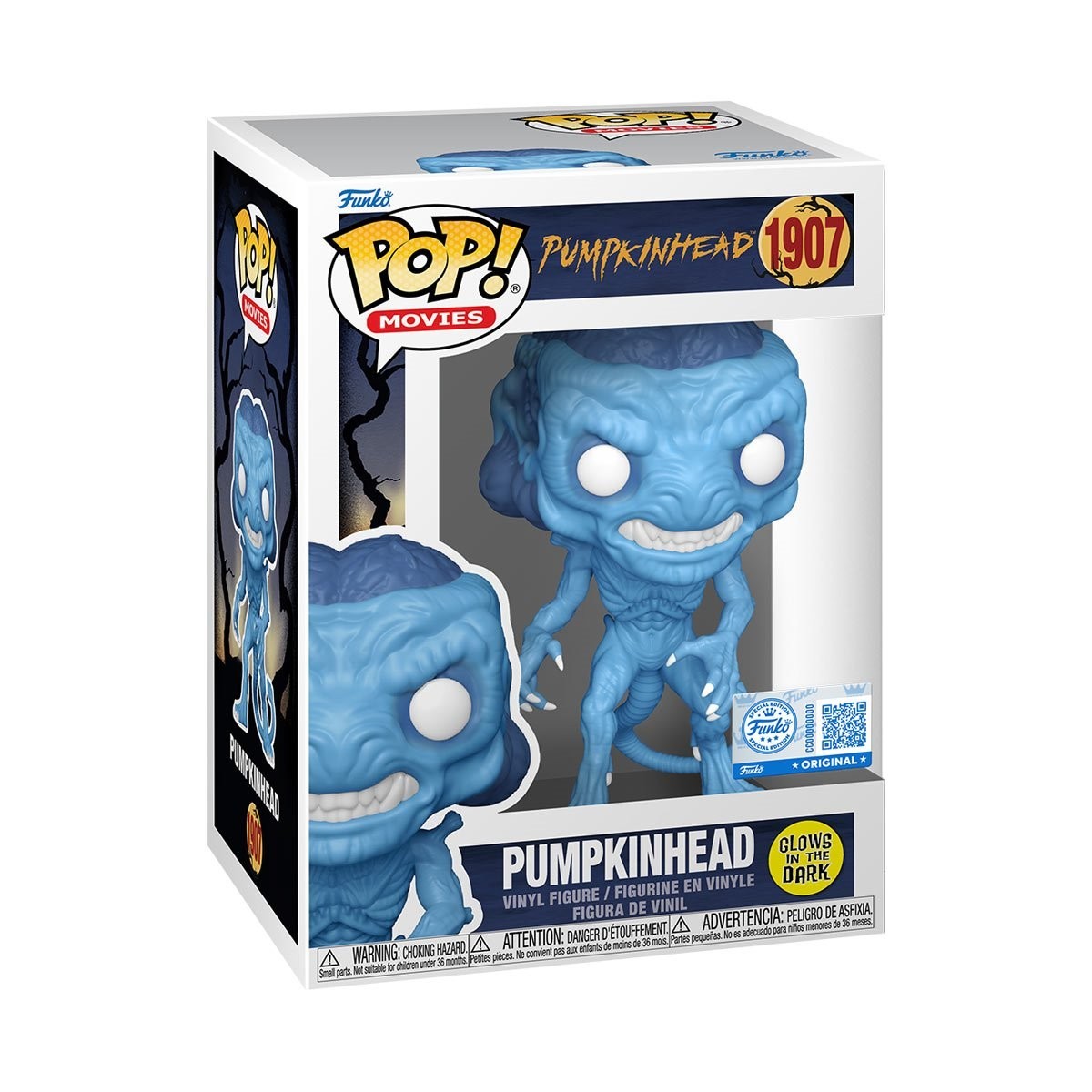 Funko Pop Pumpkinhead Glow-in-the-Dark  Vinyl Figure #1907 - Entertainment Earth