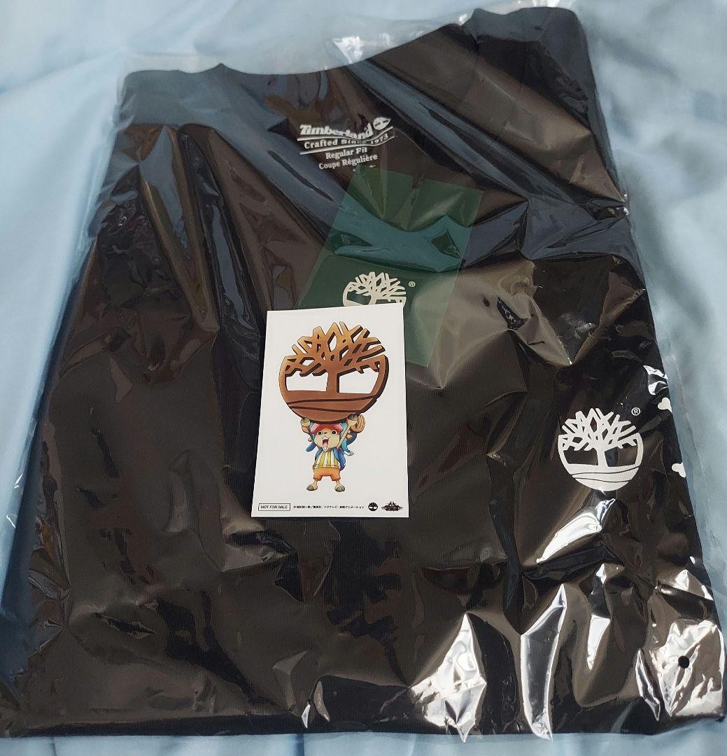 Timberland x ONE PIECE collaboration T-shirt Size XL Black Luffy Printout JAPAN
