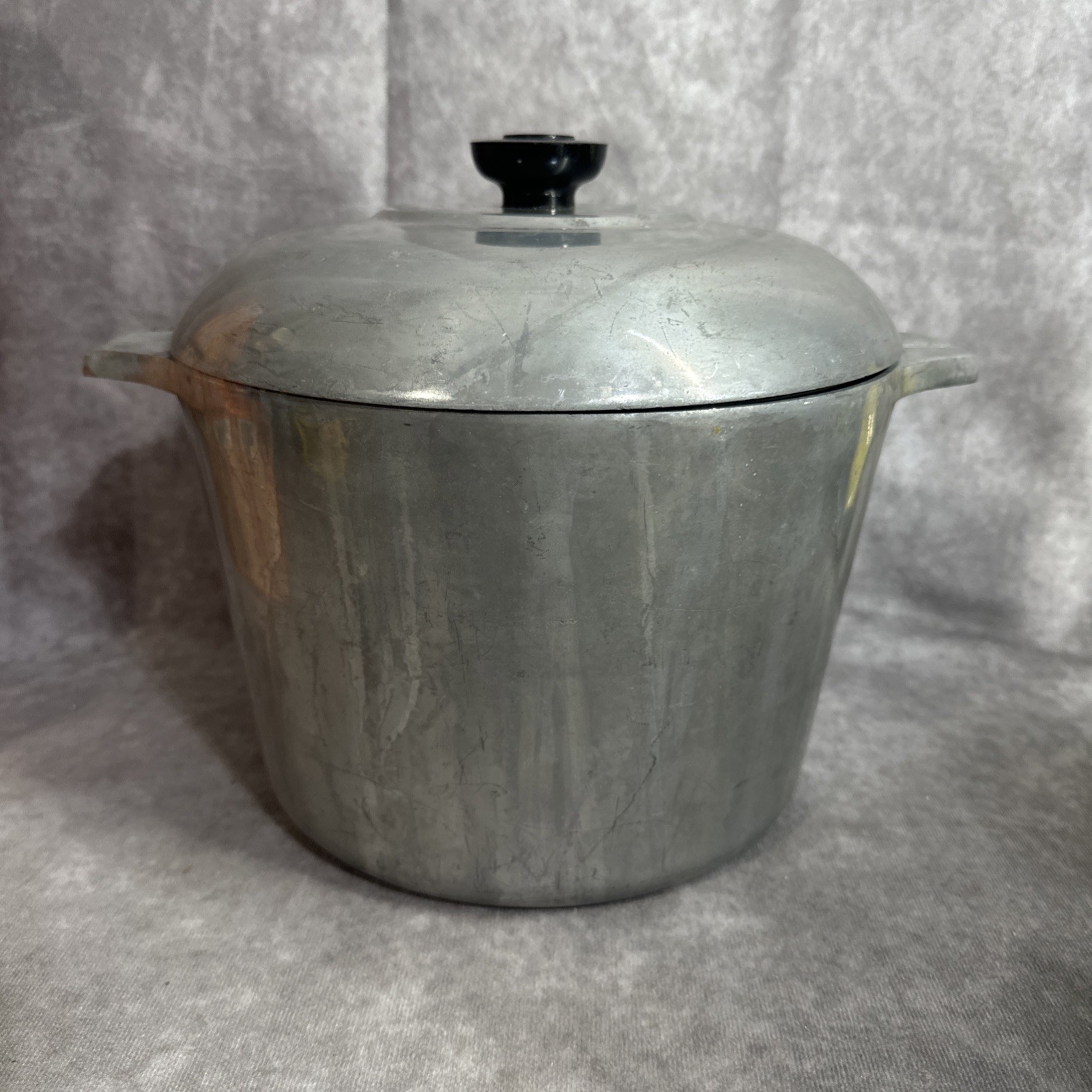 Vtg Wagner Ware Sidney O Magnalite 4738-P 8 Stock Pot w/ Lid 8 Qt