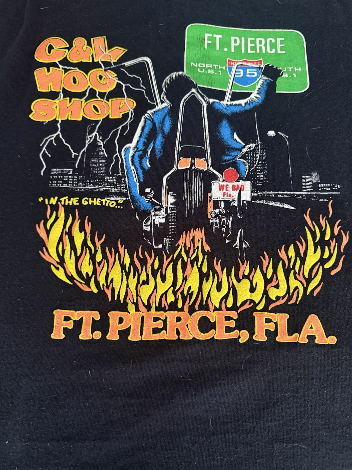 C&L Hog shop Vintage 1997 Daytona bike Week XL Long Sleeve Shirt