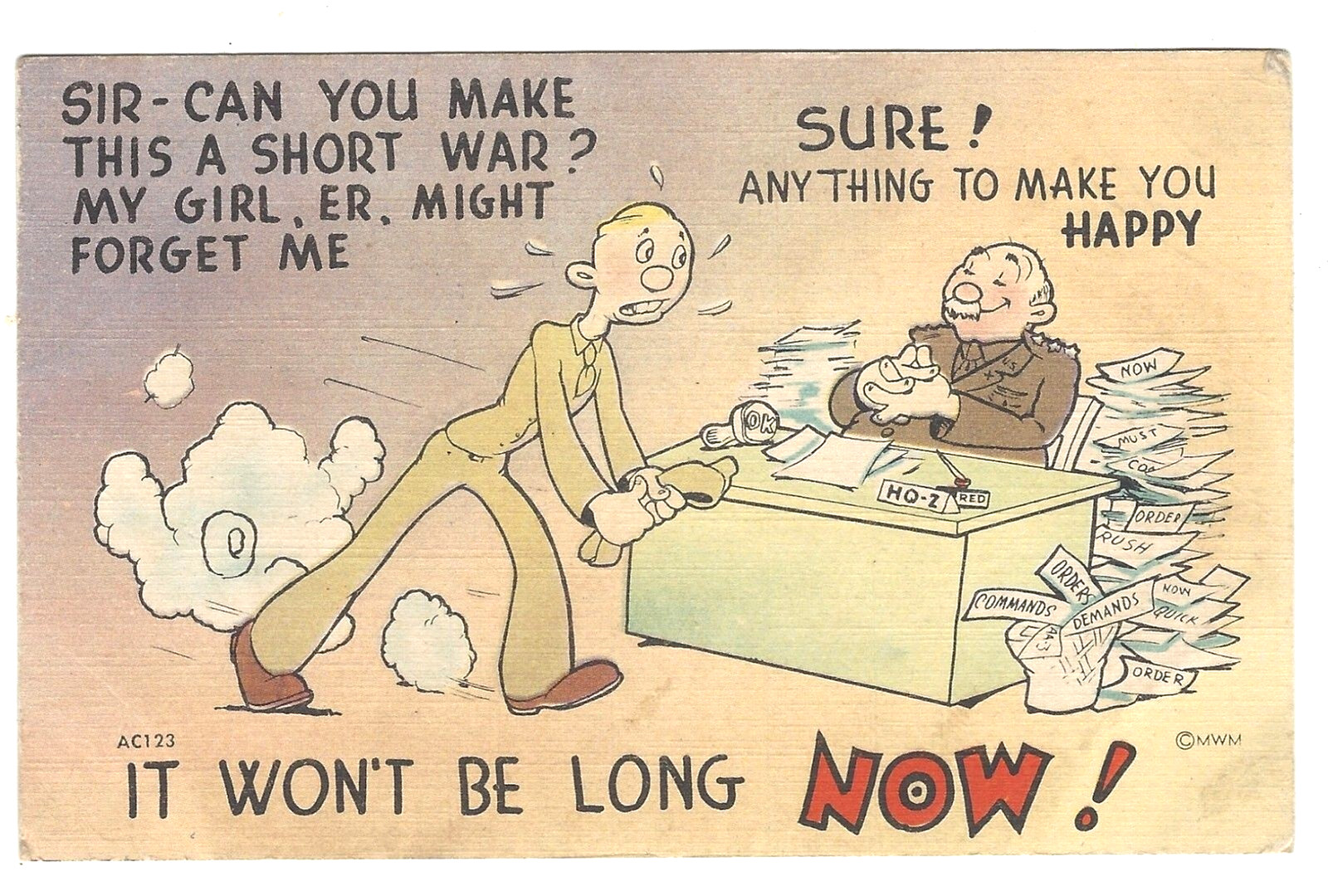 Postcard Linen MWM Aurora, MO \ Postcard Linen MWM Aurora, MO \