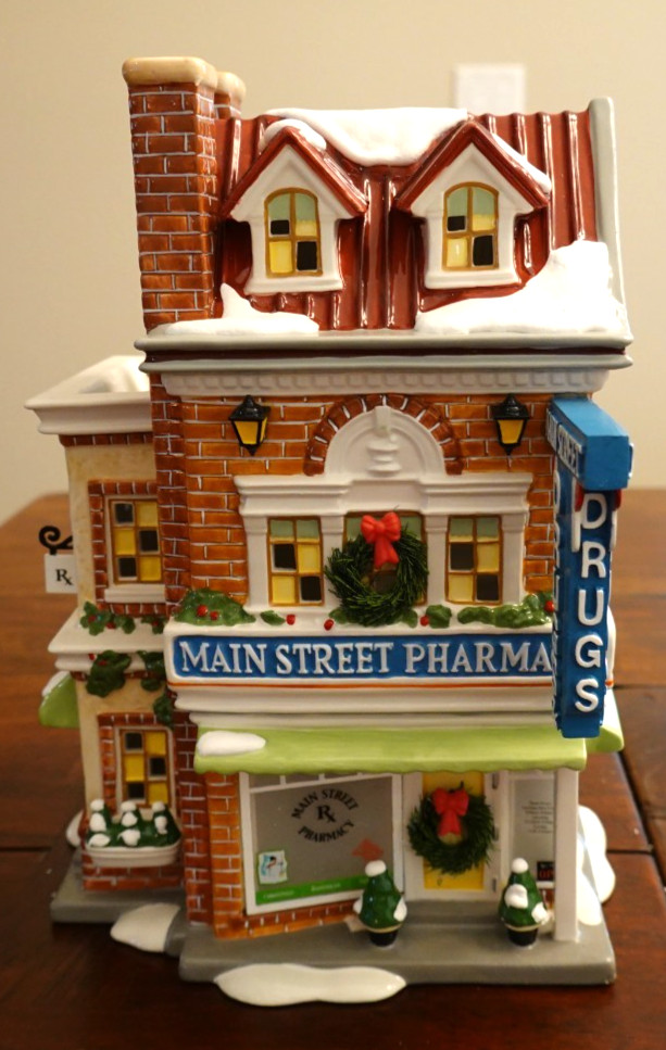 Vintage Dept 56 Orig Snow Village- 2006 Main St Pharmacy w/box & light, #5561-5
