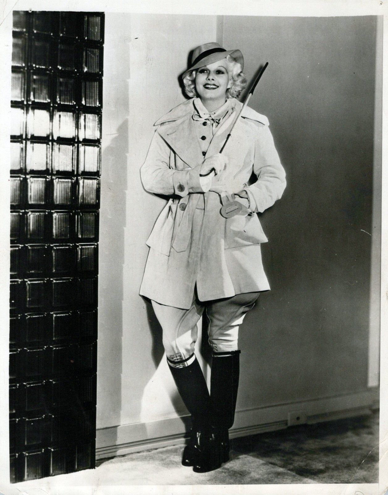 HOLLYWOOD JEAN HARLOW STYLISH POSE STUNNING PORTRAIT 1934 ORIG PHOTO MA83