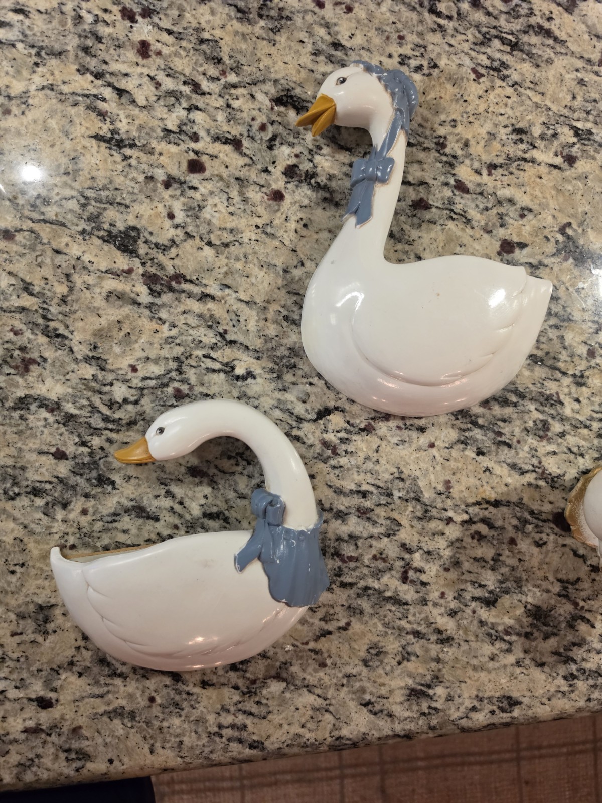 Vintage Burwood Goosewall Wall Pocket Planter Set of 2