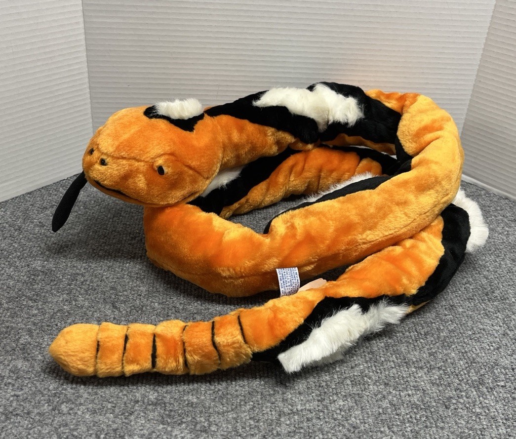 Vintage BJ Toys Orange Snake 76