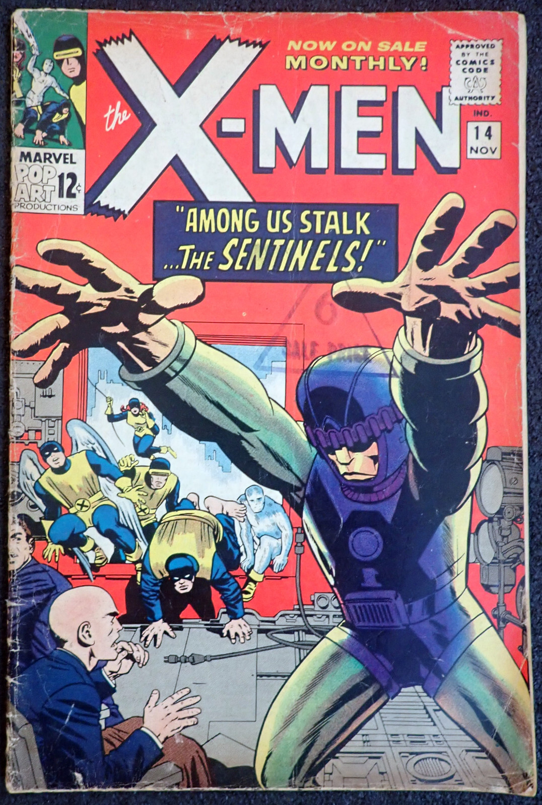 X-men #14 🟢 Beautiful Book 🟢 1st Sentinels Appearance 1965