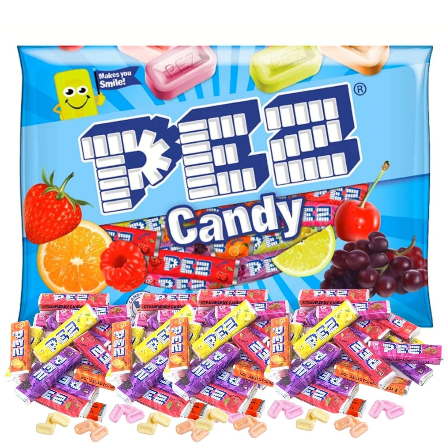 PEZ Candy Refill Rolls, 11 oz Variety Bag (approx 35 Full Rolls in each bag) PEZ Candy Refill Rolls, 11 oz Variety Bag (approx 35 Full Rolls in each bag)