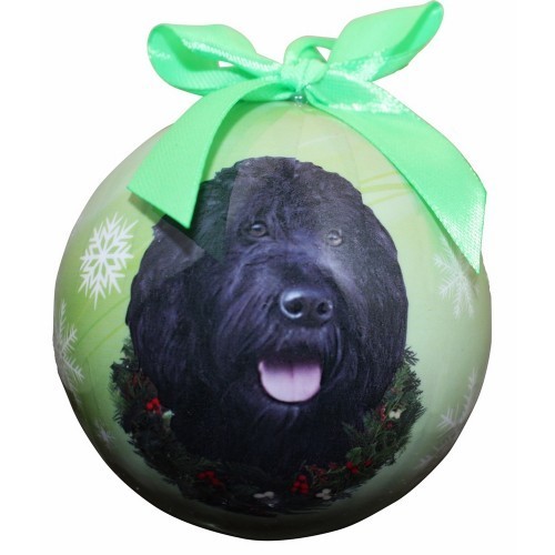 Black Labradoodle Ornament