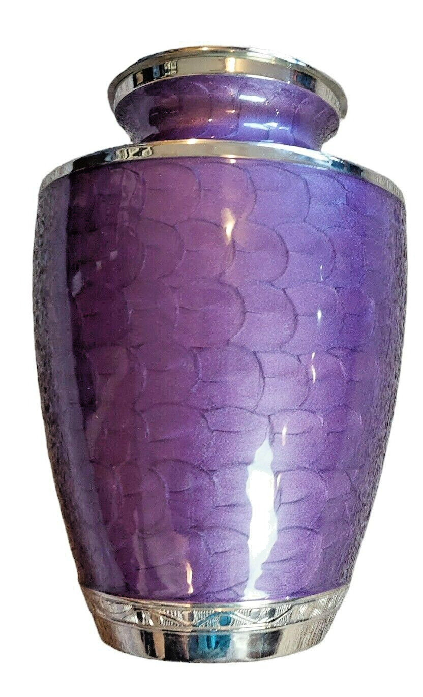 Purple Cremation Urn, Cremation Urns Adult, Urns for Human Ash