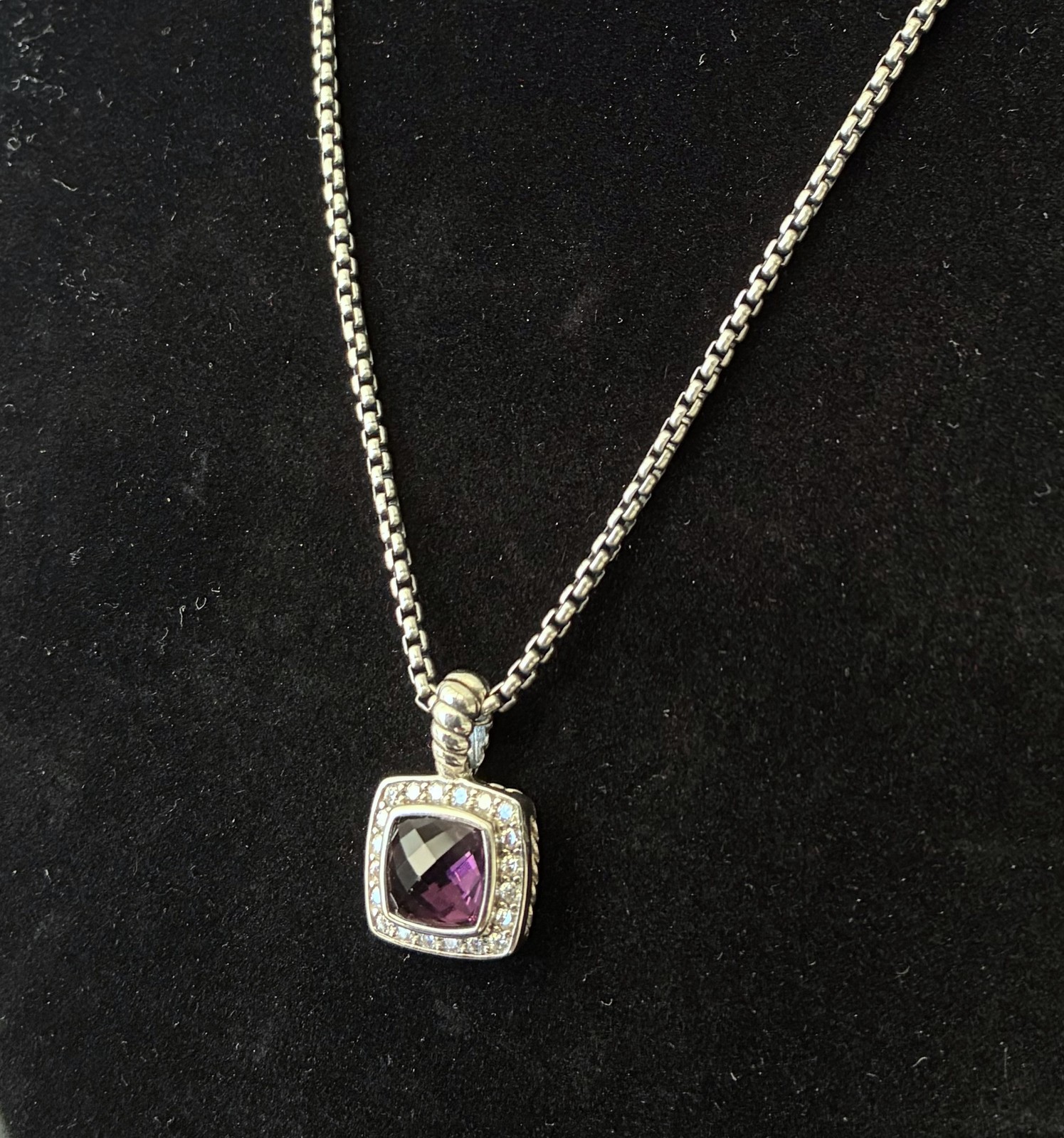 Women\'s David Yurman Amethyst Albion Enhancer with 18\
