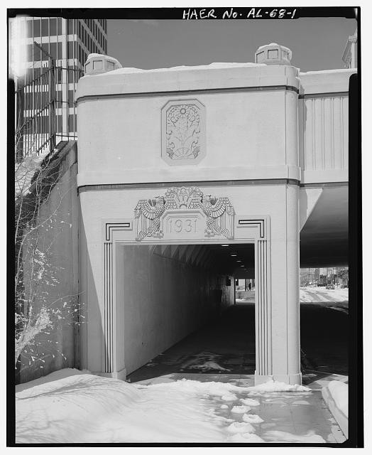 Birmingham Alabama 1931 Twentieth Street Underpass Railroad Reservation