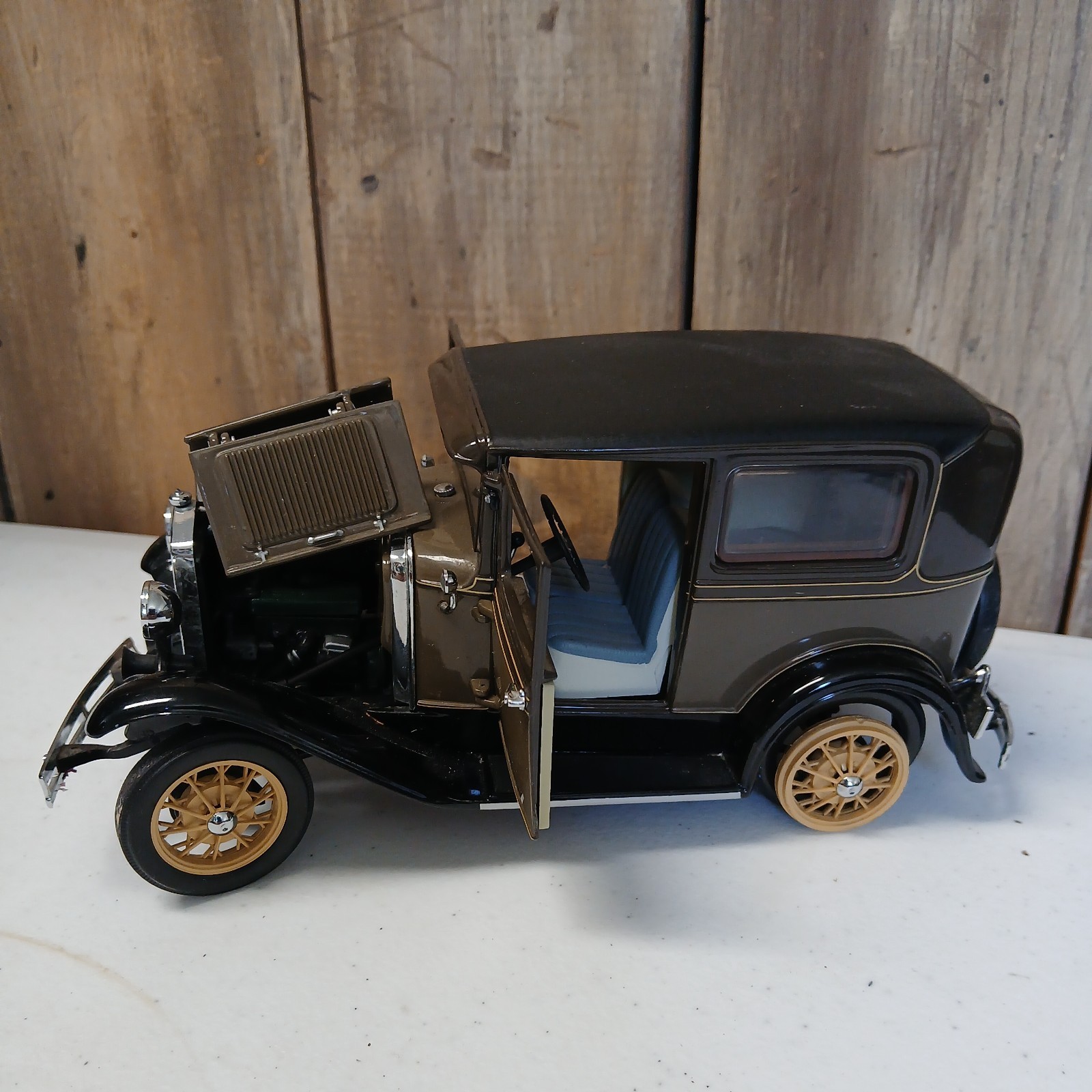 Franklin 1/24 Ford Model A Tudor 1930 Green Diecast Scale SPB-JB 367224