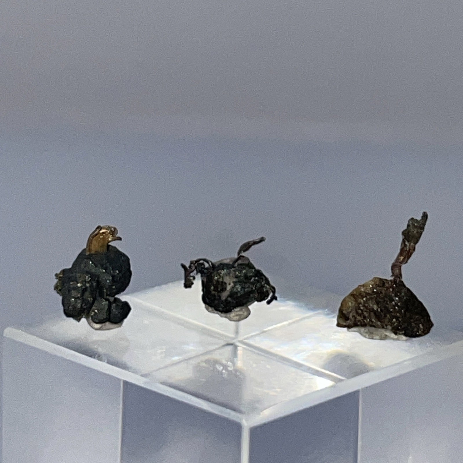 UNIQUE NATIVE SILVER MICROMOUNTS LOT-UCHUCCHACUA MINE,PERU