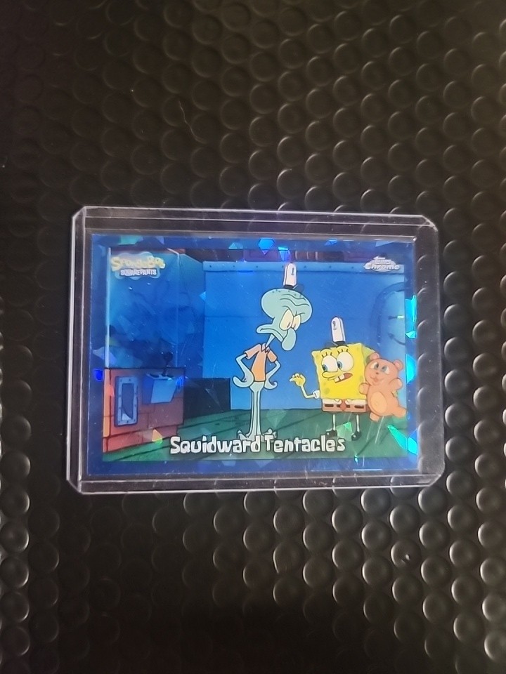 2025 Topps Chrome Sapphire SpongeBob #23 Squidward Tentacles Sapphire Base