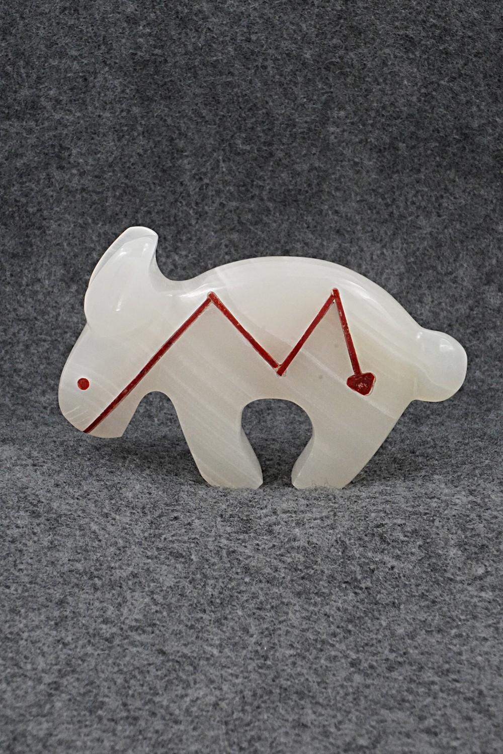 Rabbit Zuni Fetish Carving - Kenric Laiwakete Rabbit Zuni Fetish Carving - Kenric Laiwakete