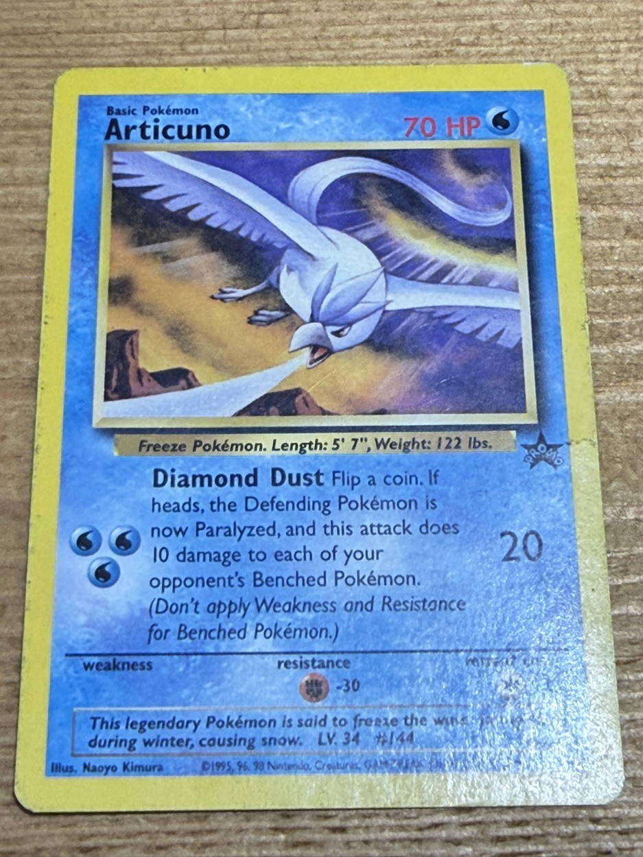 Pokémon TCG Articuno 22 Wizards Black Star Promo MP