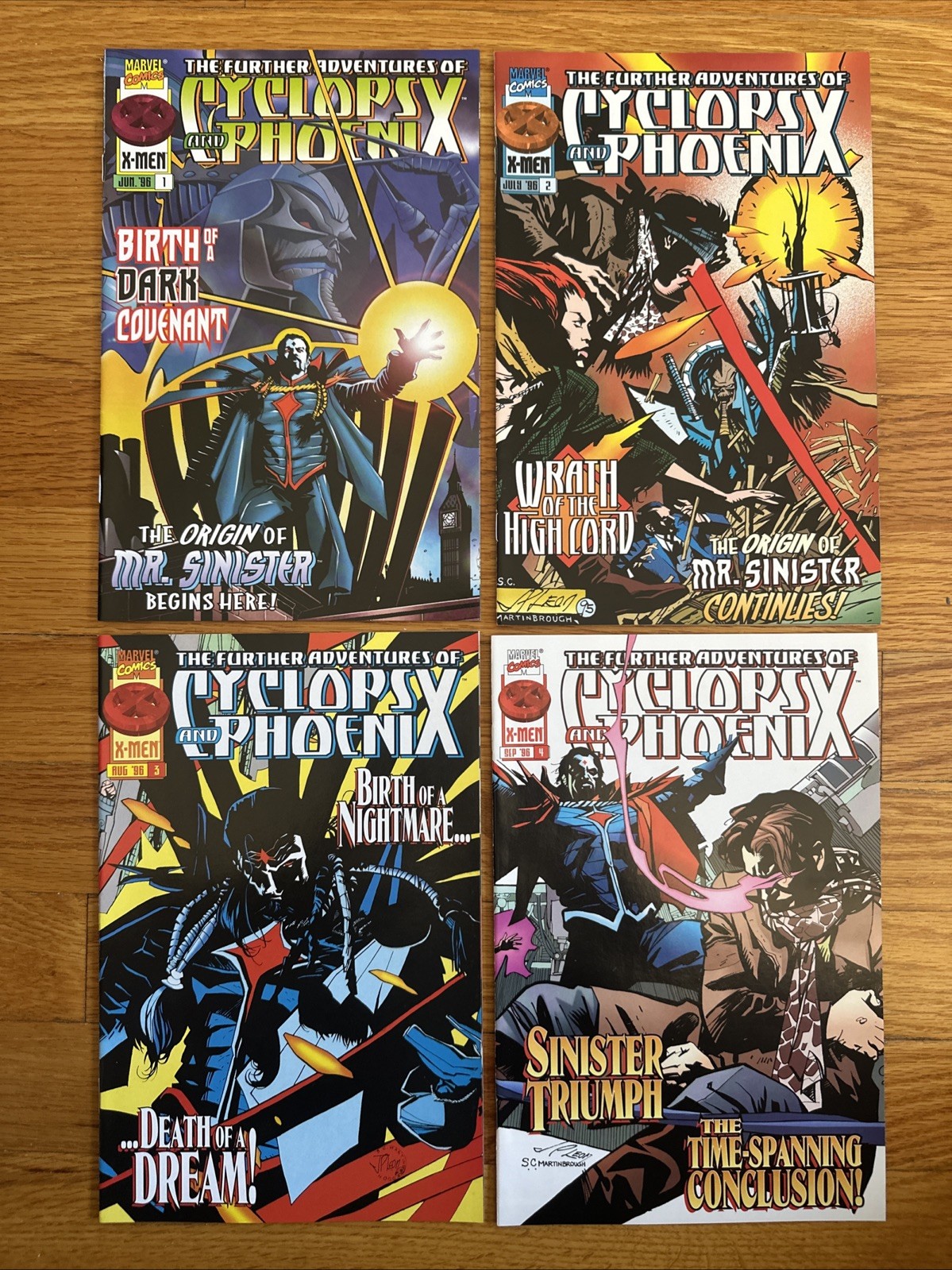 The Further Adventures of Cyclops and Phoenix #1-4 1996 Origin of Mr. Sinister