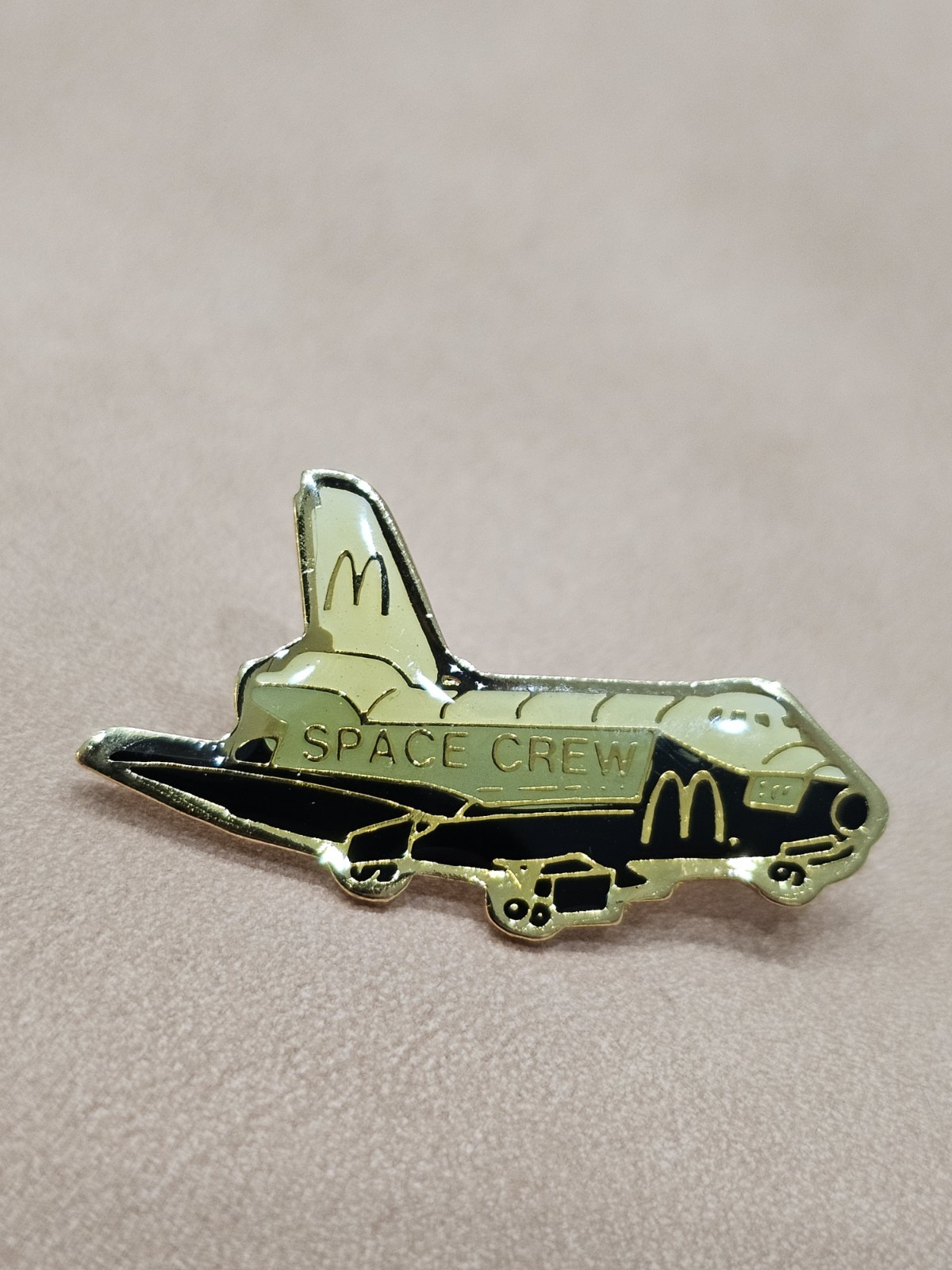 Vintage McDonald\'s McDonalds Metal Enamel Pin Restaurant Space Crew Shuttle Rare