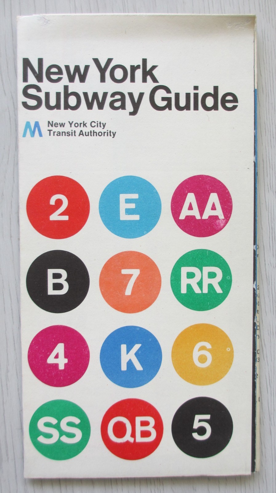 Vintage 1974 New York Subway Map Third Edition Massimo Vignelli MoMA NYC