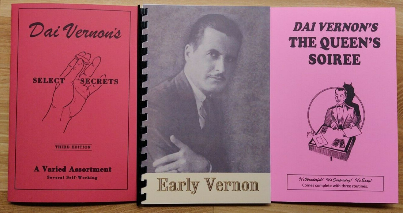 Dai Vernon Book Lot : Early Vernon, Select Secrets & Queen's Soiree