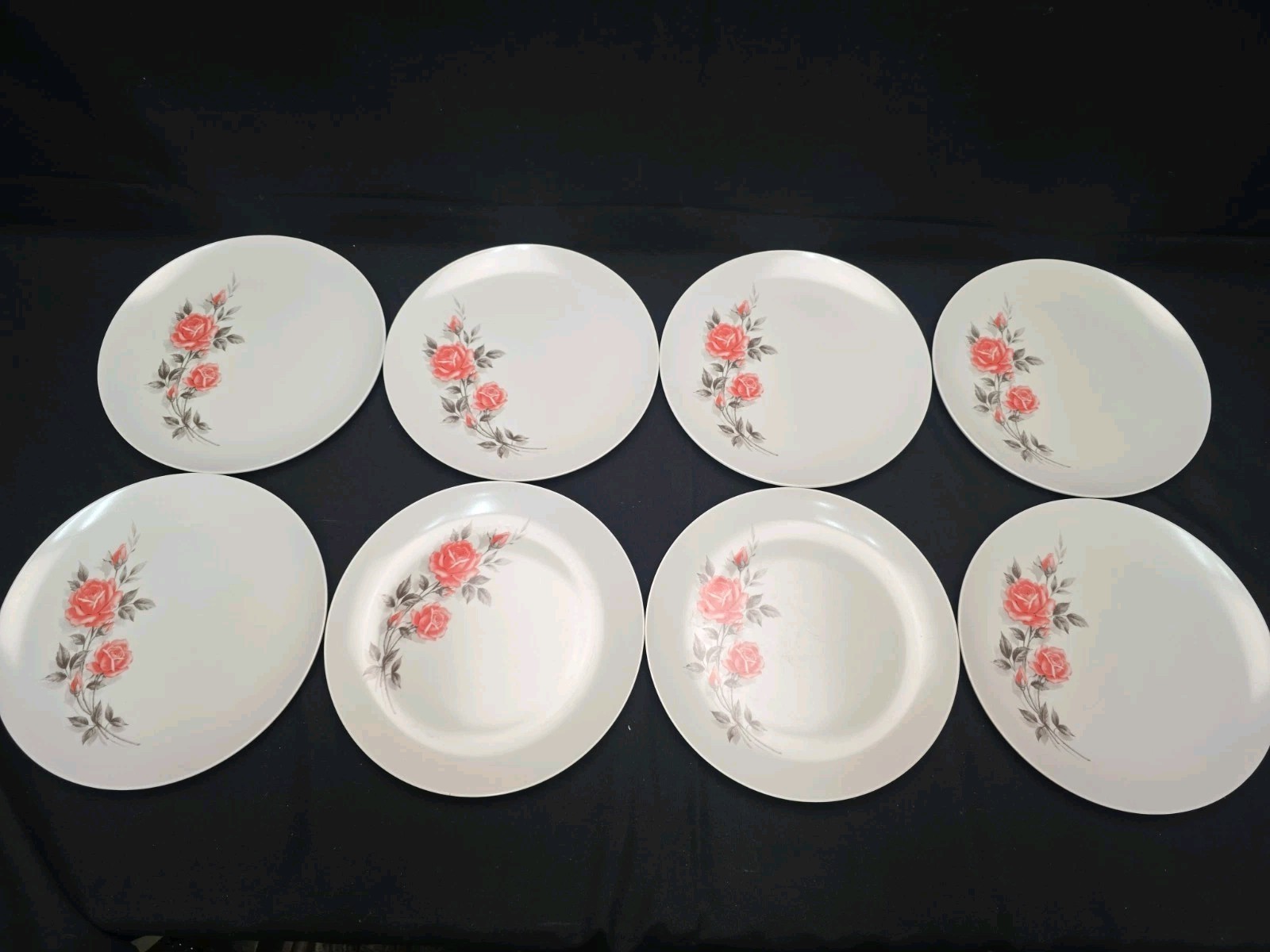 8 Vtg  Boonton Ware Somerset Melamine Melmac Plates  7103. 9 7/8