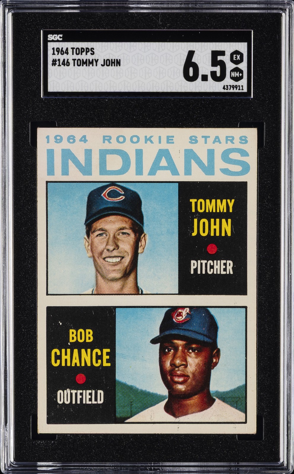 1964 TOPPS #146 TOMMY JOHN SGC 6.5