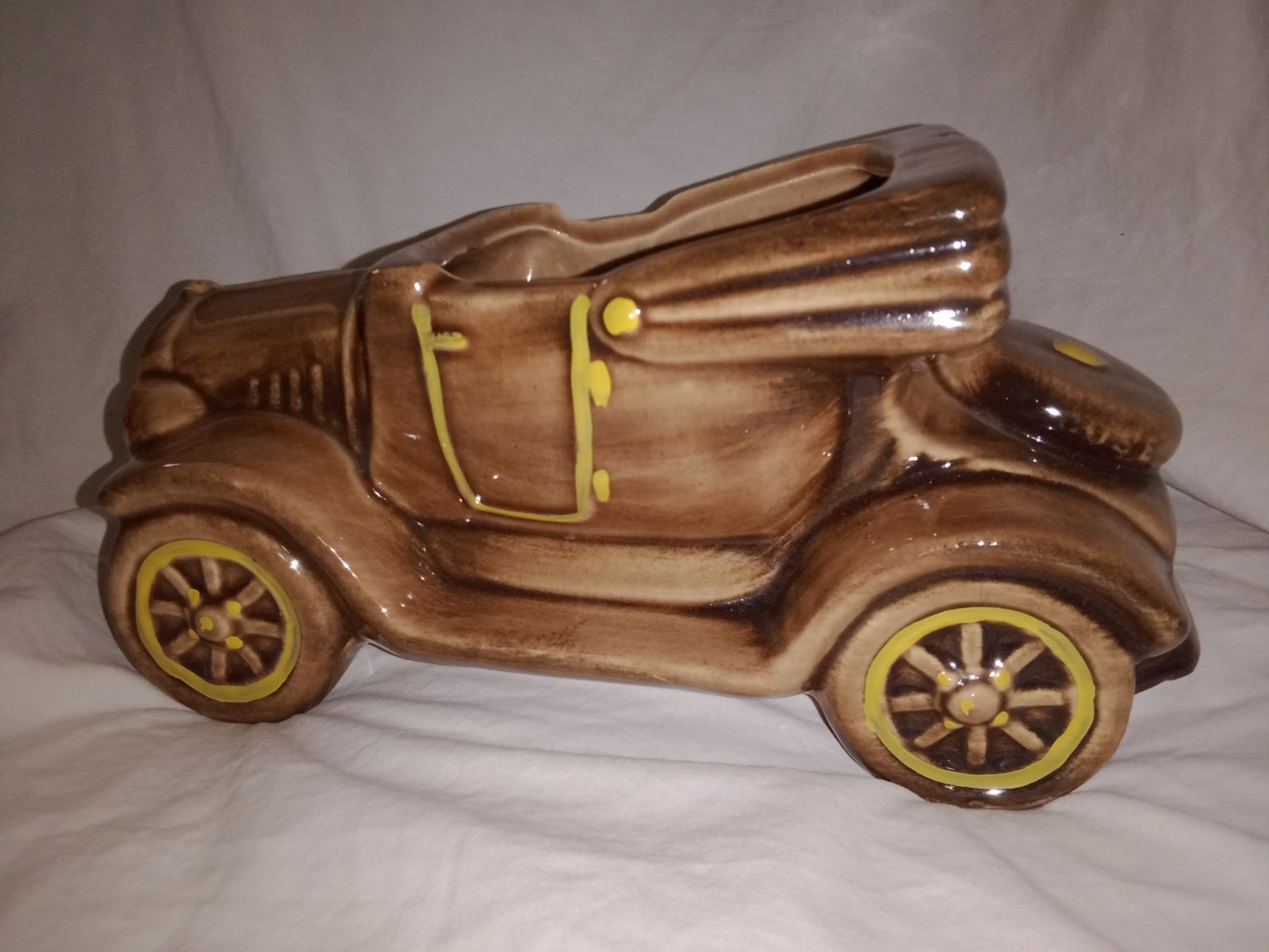 Vintage 1930s 30s 20s Convertible Car Planter MCM Mid Century USA Decor 