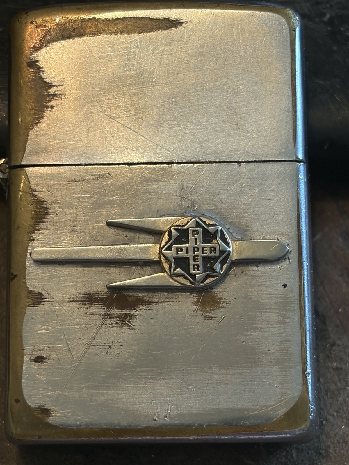 Zippo Lighter Vintage Piper Aircraft