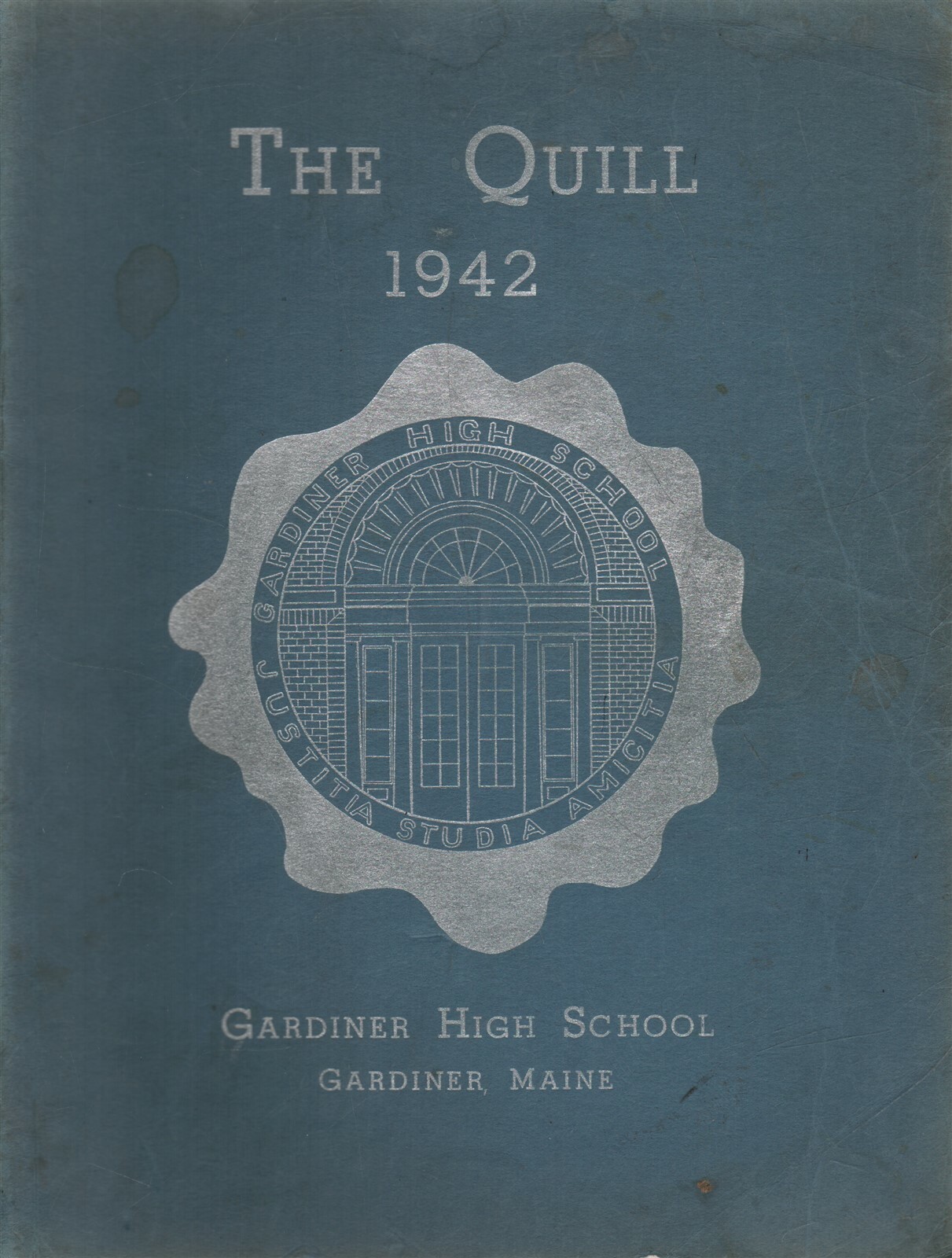 High School Yearbook Gardiner Maine Gardiner High School Quill 1942