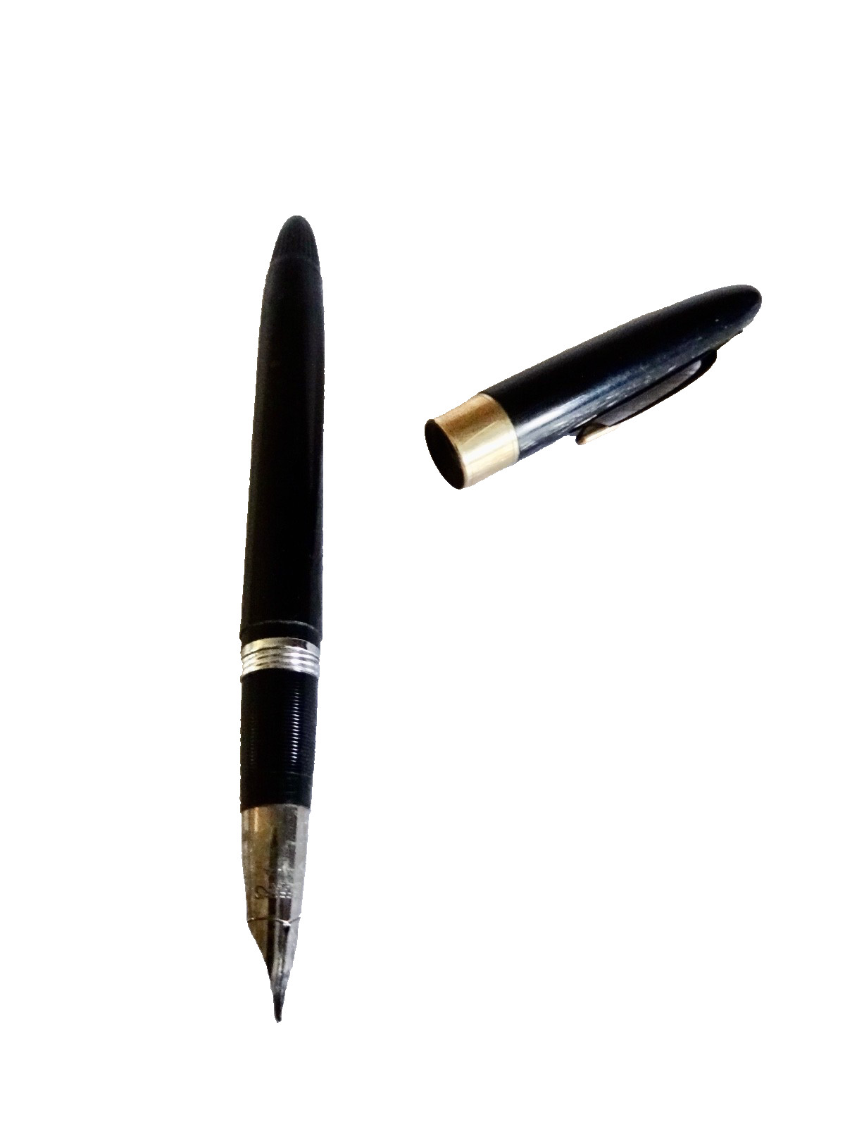 Fountain pen vintage Sheaffer snorkel statesman PdAg NIB white dot mcm neocurio