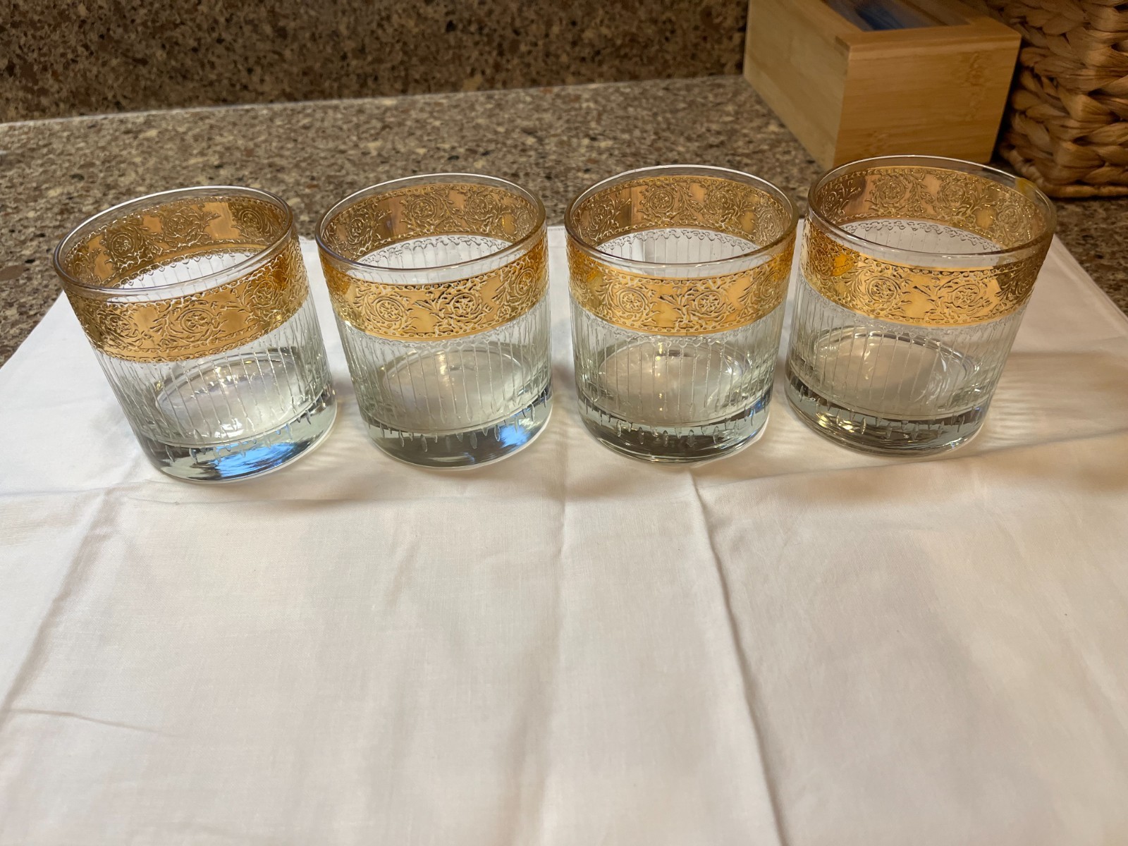 Culver TYROL Lowball Glasses, set of 8 Cocktail 1960s VTG MCM Great Condition