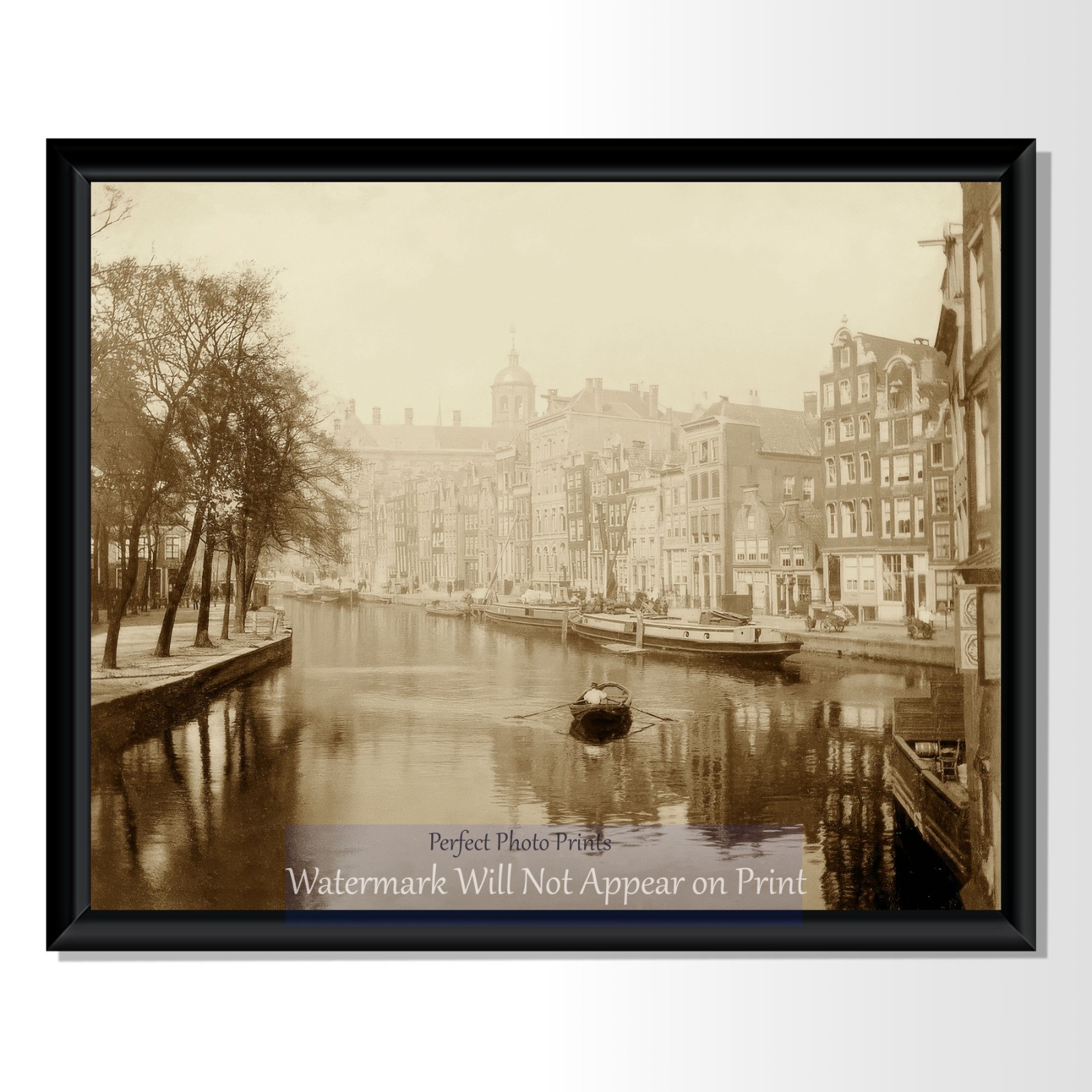 Vintage Amsterdam 1891 Albumen Print - Historic Photo Giclee Fine Art Print
