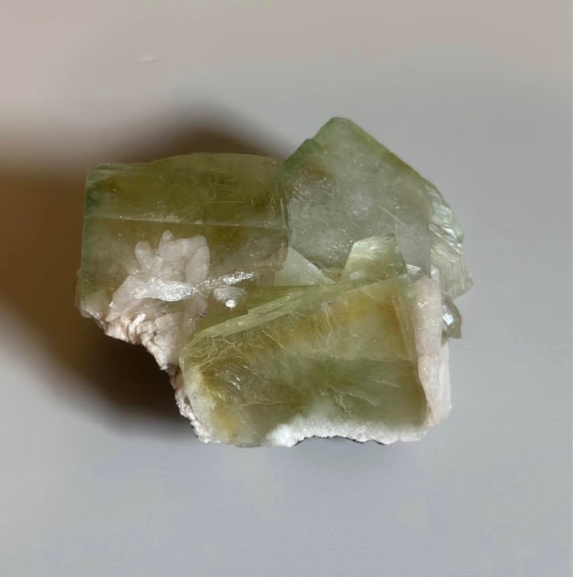 Large Cubic Green Apophyllite Crystals from India