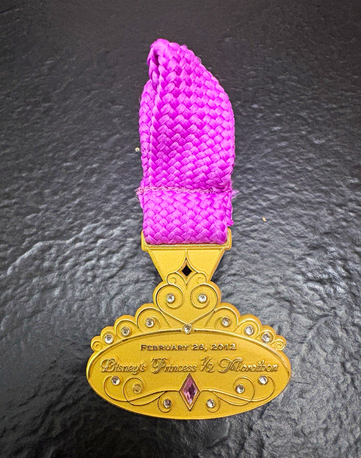 Disney Princess Half Marathon 2012 Medal - Disney Princess Event