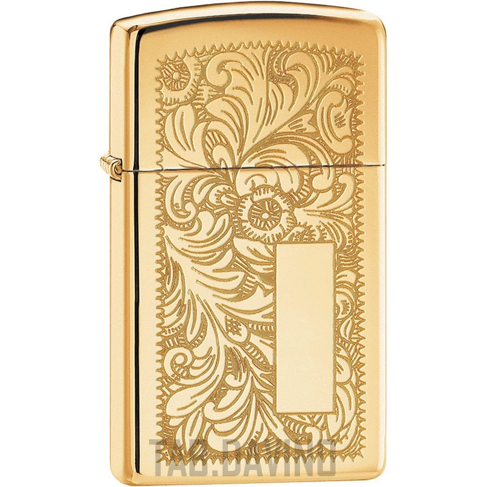 ZIPPO LIGHTER VENETIAN SLIM 1652B BRASS TWO SIDES ZIPPO ORIGINAL USA ZIPPO LIGHTER VENETIAN SLIM 1652B BRASS TWO SIDES ZIPPO ORIGINAL USA
