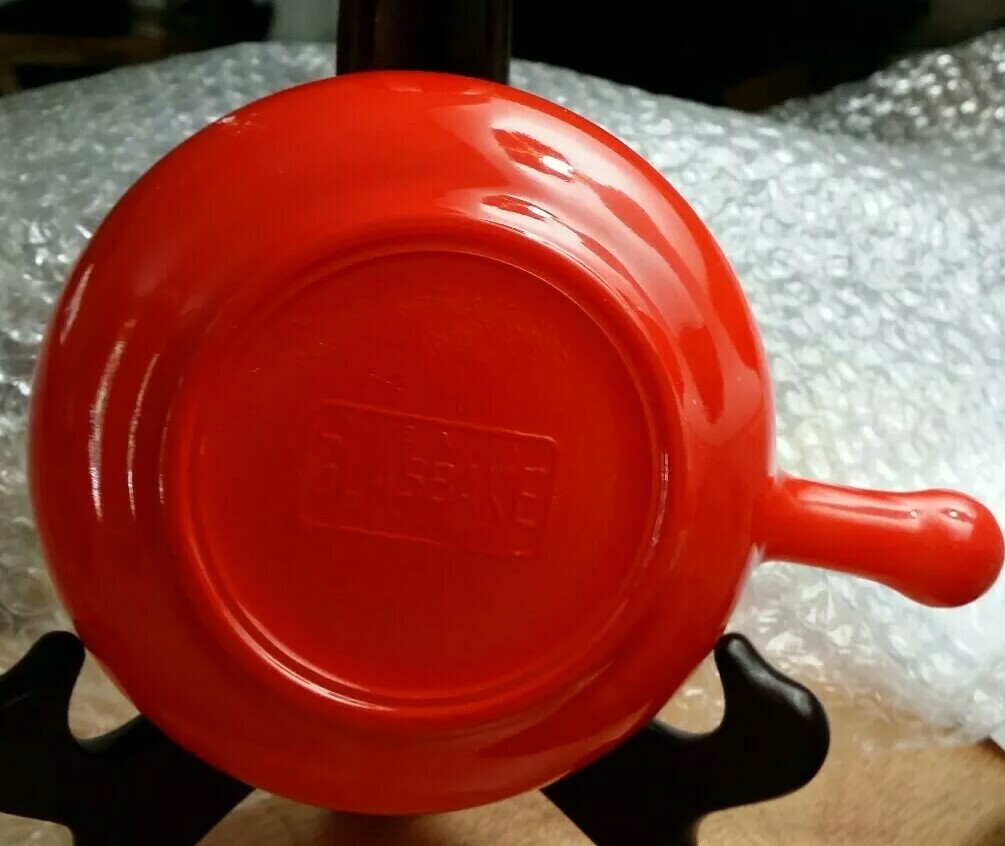 Vintage Red GlasBake Sauce Pan