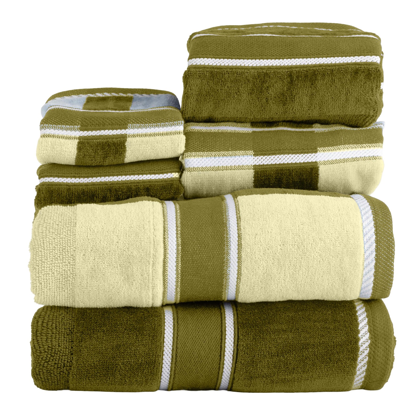Lavish Home 6 Piece Towel Set 525 GSM 100% Cotton 2 Bath Sheets 2 Hand Cloths 2 Lavish Home 6 Piece Towel Set 525 GSM 100% Cotton 2 Bath Sheets 2 Hand Cloths 2