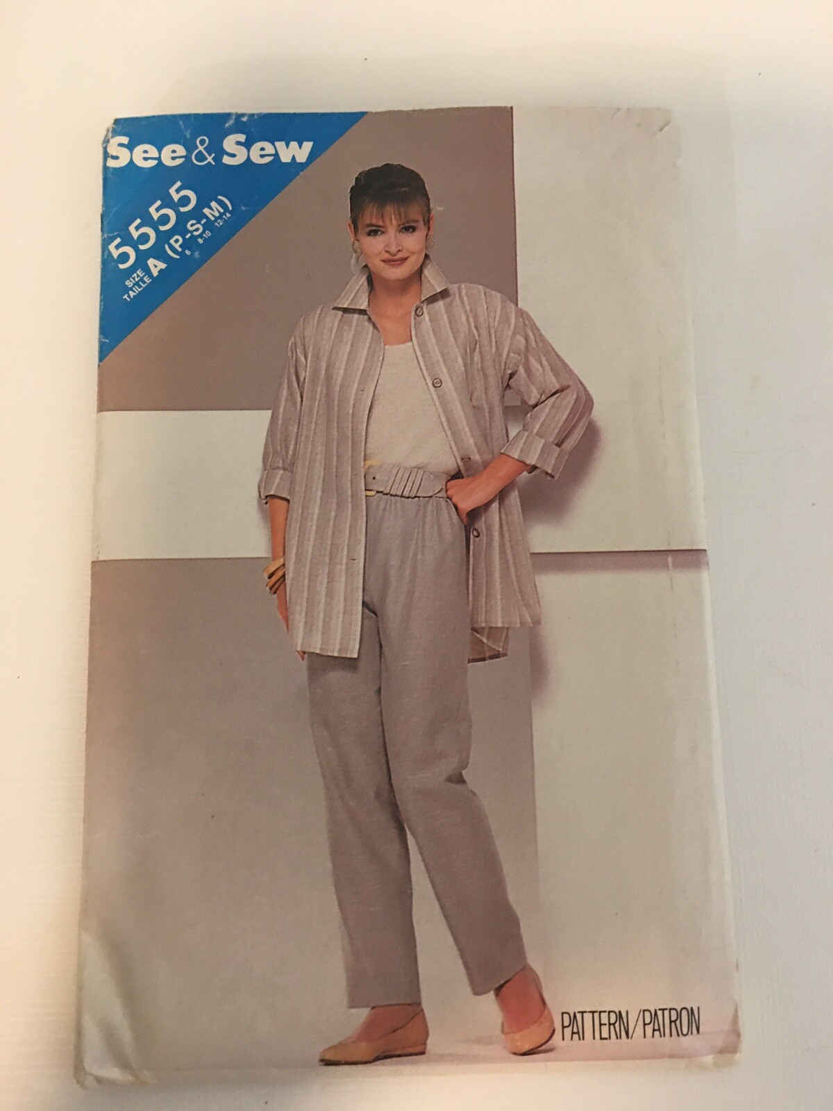 1980s Butterick See & Sew 5555 VTG Sewing Pattern Womens Shirt Pants Size P S M 1980s Butterick See & Sew 5555 VTG Sewing Pattern Womens Shirt Pants Size P S M