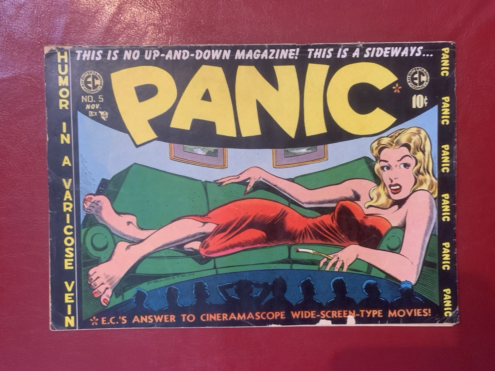 Vintage 1954 #5 Oct Nov - PANIC - Comic Book EC Gaines Feldstein Pre-Code (MAD)